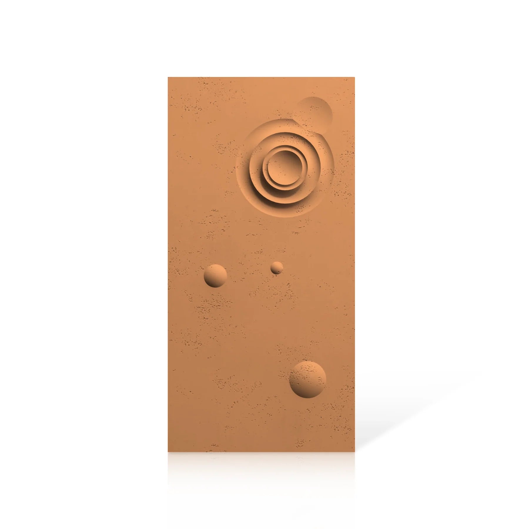 3D Concrete Wall Panels MOONS Models A&B colour swatch on white background DecorMania.eu